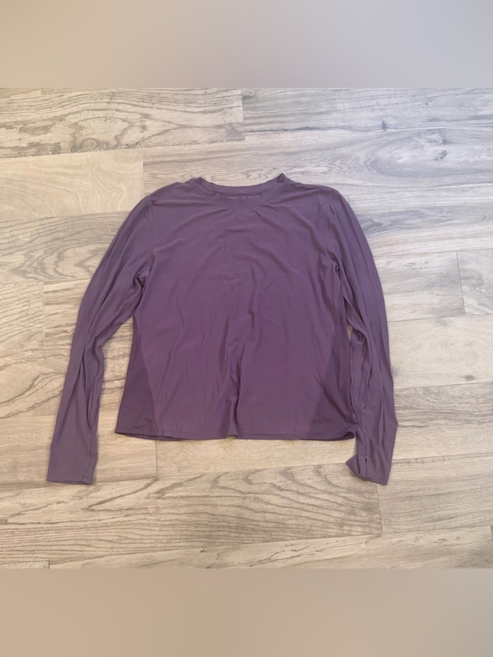 Mesh Panelled Running Long Sleeve Grape Thistle Size 6 - Picture 4 of 8